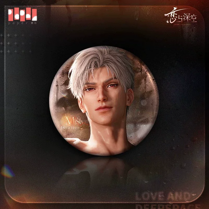 Love and Deepspace ★ Misty Invasion Tinplate Badge - Sylus
