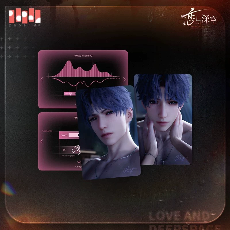 Love and Deepspace ★ Misty Invasion Mini Card Set (4 Pieces) - Rafayel