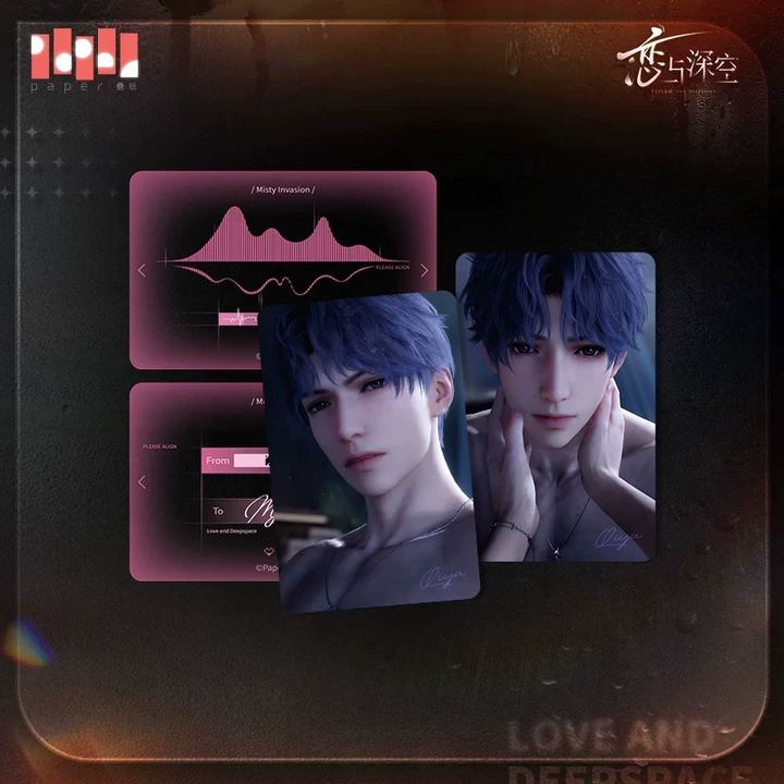 Love and Deepspace ★ Misty Invasion Mini Card Set (4 Pieces) - Rafayel