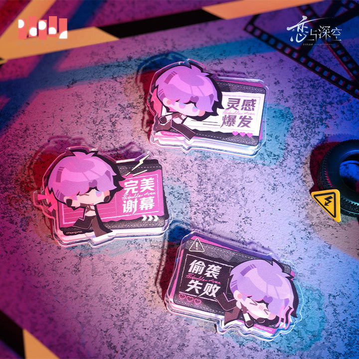 Love and Deepspace ★ Forbidden Area Acrylic Clip Set (3 Pieces) - Rafayel