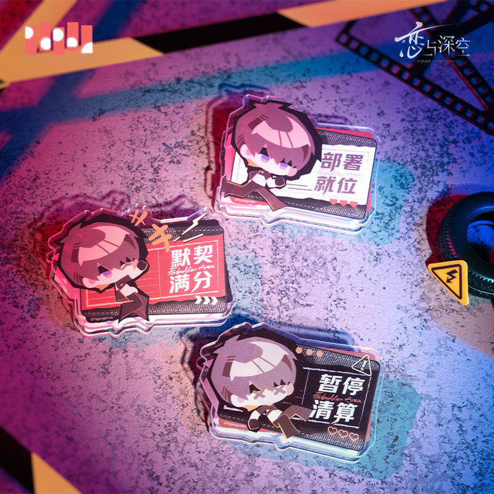 Love and Deepspace ★ Forbidden Area Acrylic Clip Set (3 Pieces) - Caleb