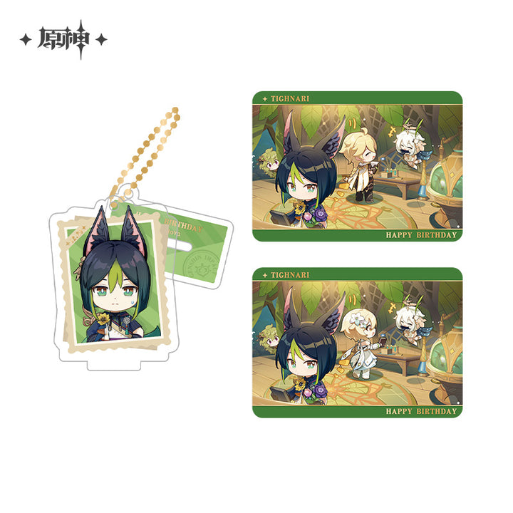 Genshin Impact ★ Photo Memories Acrylic Stand Charm & Collectible Card Set - Tighnari