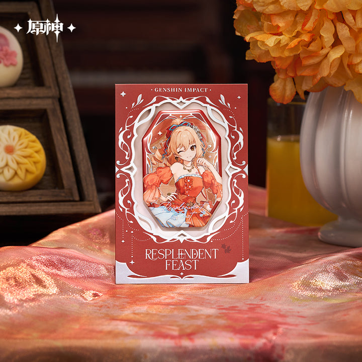 Genshin Impact ★ Resplendent Feast Embossed Reflective Badge - Yoimiya