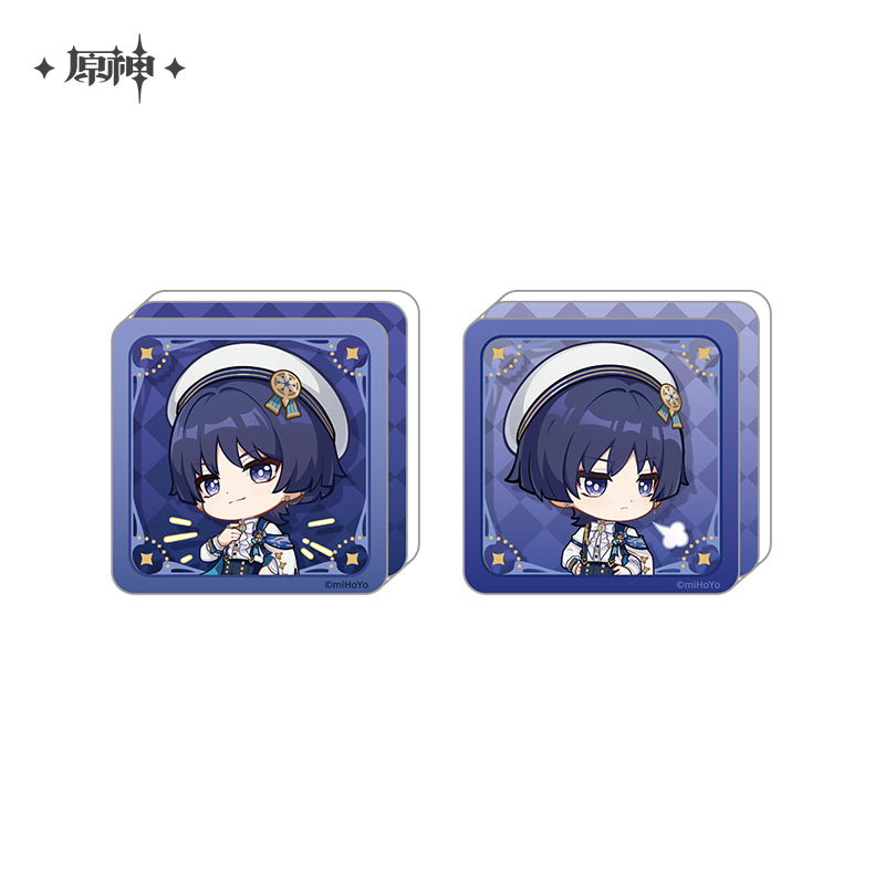 Genshin Impact ★ Resplendent Feast Chibi Freestanding Acrylic Stamp Block - Wanderer