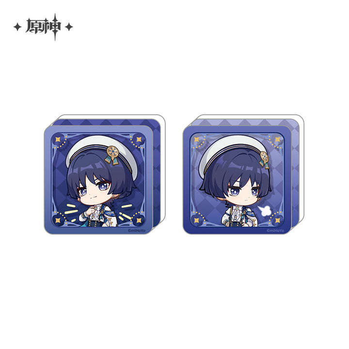 Genshin Impact ★ Resplendent Feast Chibi Freestanding Acrylic Stamp Block - Wanderer