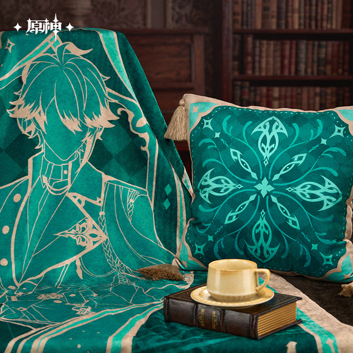 Genshin Impact ★ Resplendent Feast Cushion & Lightweight Blanket Set - Alhaitham (Bonus Included)