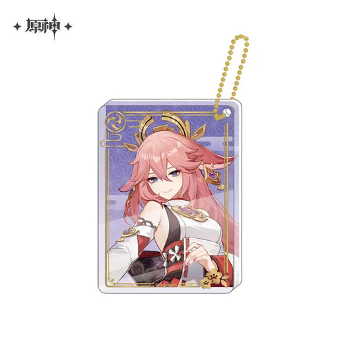 Genshin Impact ★ Character Illustration Thick Acrylic Charm - Yae Miko (Vol. 4)