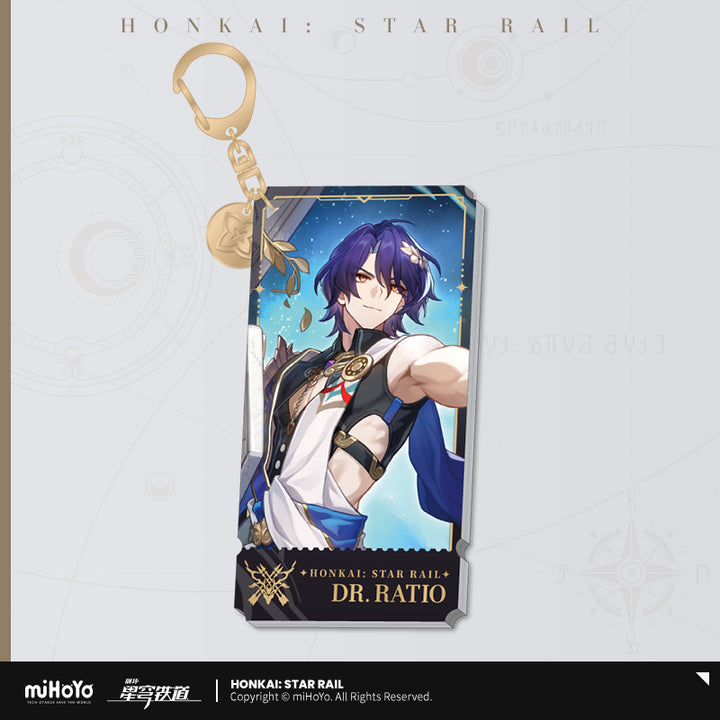 Honkai: Star Rail ★ Character Portrait Acrylic Keychain - Dr. Ratio