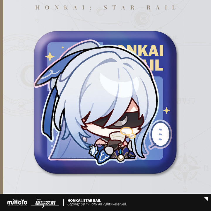 Honkai: Star Rail ★ Pom-Pom Gallery Square Tinplate Badge - Jingliu