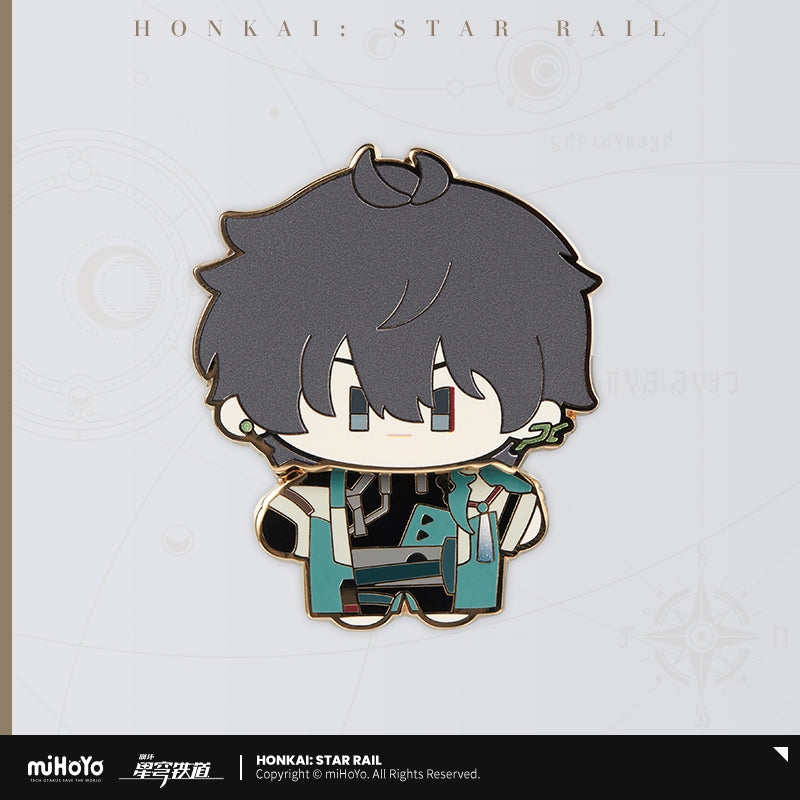 Honkai: Star Rail ★ Chibi Doll Wobbling Metal Badge - Dan Heng