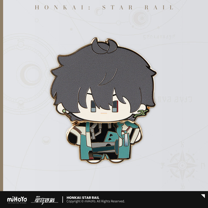 Honkai: Star Rail ★ Chibi Doll Wobbling Metal Badge - Dan Heng