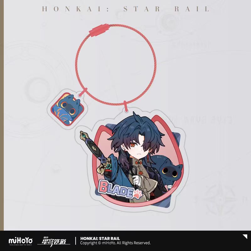 Honkai: Star Rail ★ Little Kitty Acrylic Keychain - Blade
