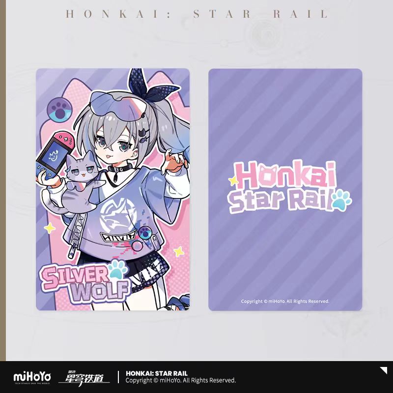 Honkai: Star Rail ★ Little Kitty Collectible Card - Silver Wolf