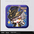 Honkai: Star Rail ★ Pom-Pom Gallery Square Tinplate Badge - Trailblazer (Male) - Harmony