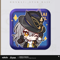 Honkai: Star Rail ★ Pom-Pom Gallery Square Tinplate Badge - Trailblazer (Female) - Harmony