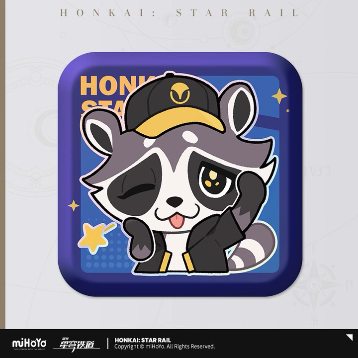 Honkai: Star Rail ★ Pom-Pom Gallery Square Tinplate Badge - The Galactic Baseballer