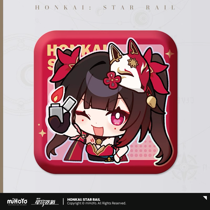 Honkai: Star Rail ★ Pom-Pom Gallery Square Tinplate Badge - Sparkle