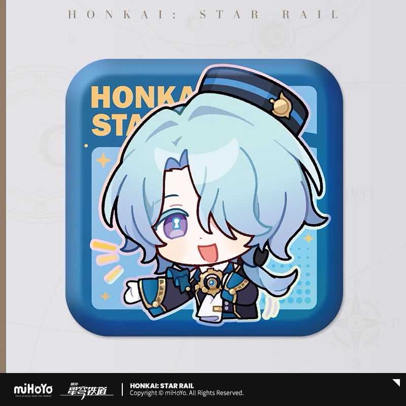 Honkai: Star Rail ★ Pom-Pom Gallery Square Tinplate Badge - Misha