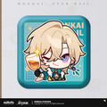 Honkai: Star Rail ★ Pom-Pom Gallery Square Tinplate Badge - Aventurine