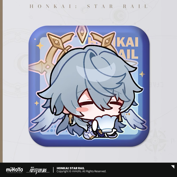 Honkai: Star Rail ★ Pom-Pom Gallery Square Tinplate Badge - Sunday