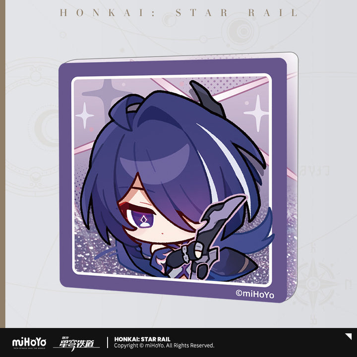 Honkai: Star Rail ★ Pom-Pom Gallery Acrylic Glitter Fridge Magnet - Acheron