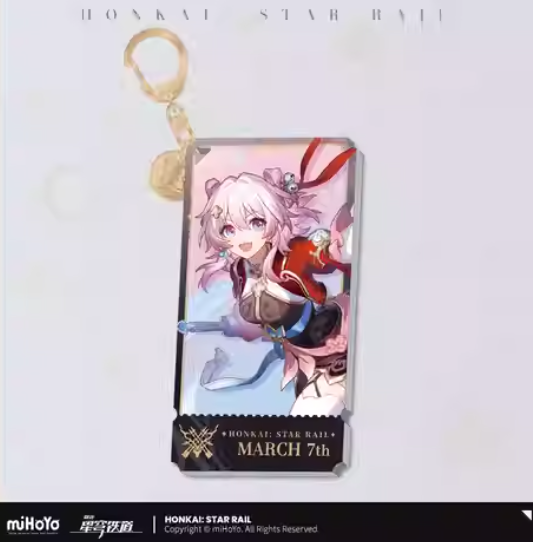 Honkai: Star Rail ★ Character Portrait Acrylic Keychain - March 7th