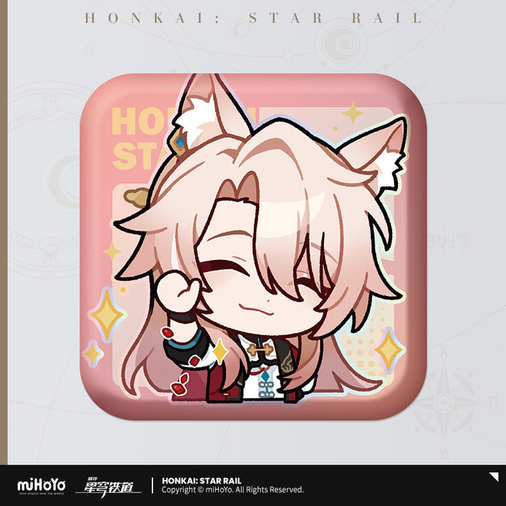 Honkai: Star Rail ★ Pom-Pom Gallery Square Tinplate Badge - Jiaoqiu