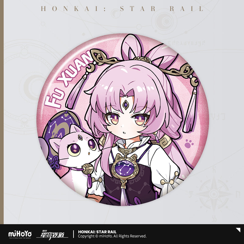Honkai: Star Rail ★ Little Kitty Tinplate Badge - Fu Xuan