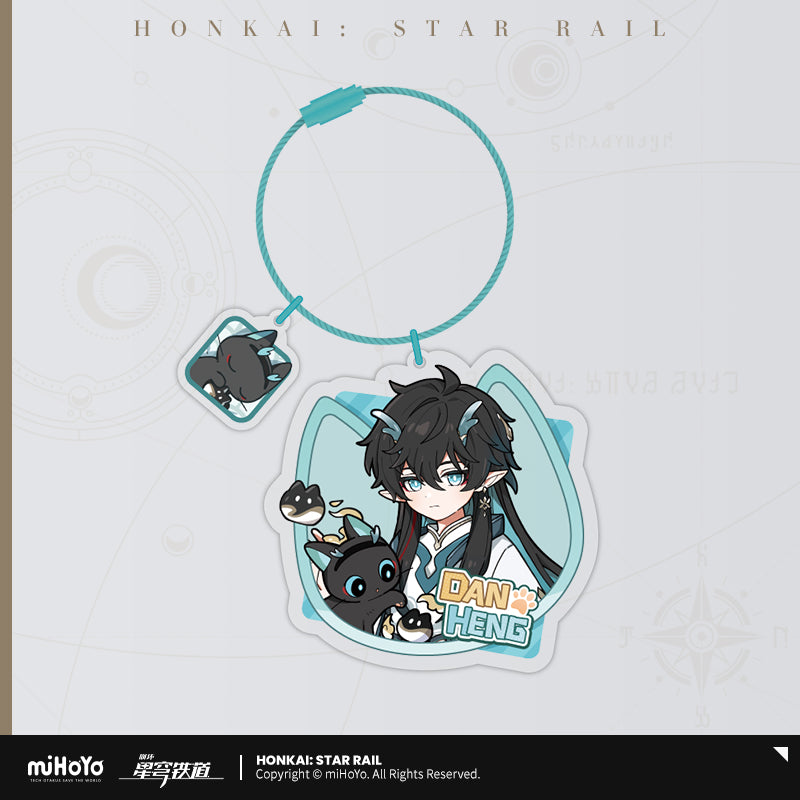 Honkai: Star Rail ★ Little Kitty Acrylic Keychain - Dan Heng • Imbibitor Lunae