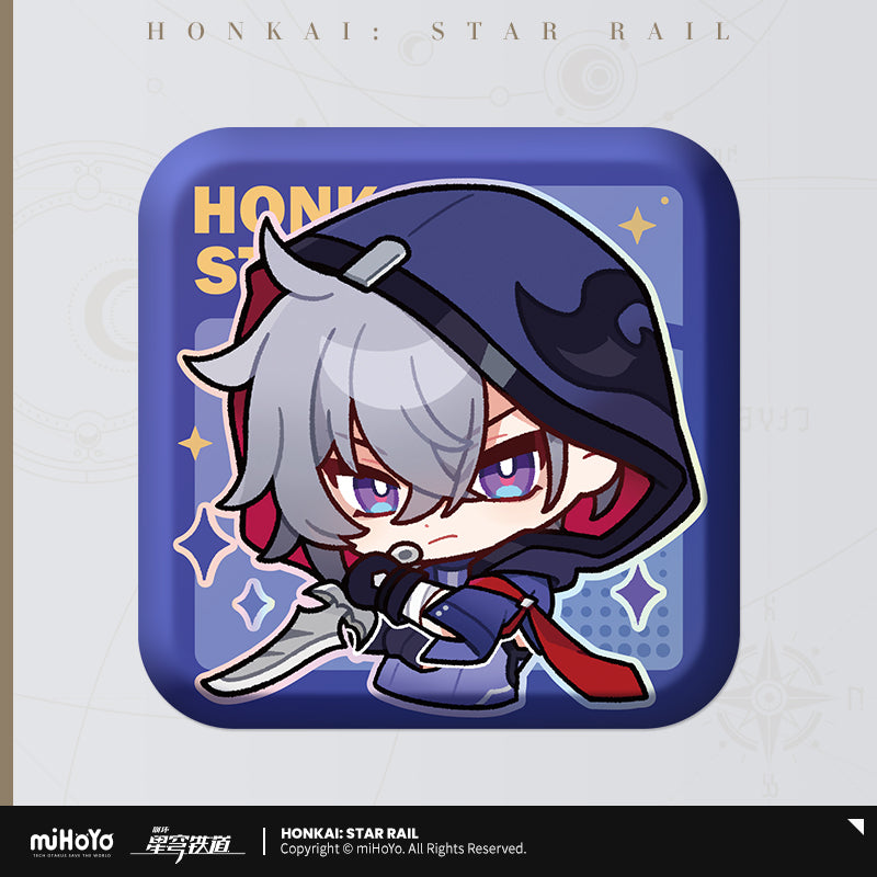 Honkai: Star Rail ★ Pom-Pom Gallery Square Tinplate Badge - Moze