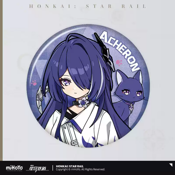 Honkai: Star Rail ★ Little Kitty Tinplate Badge - Acheron