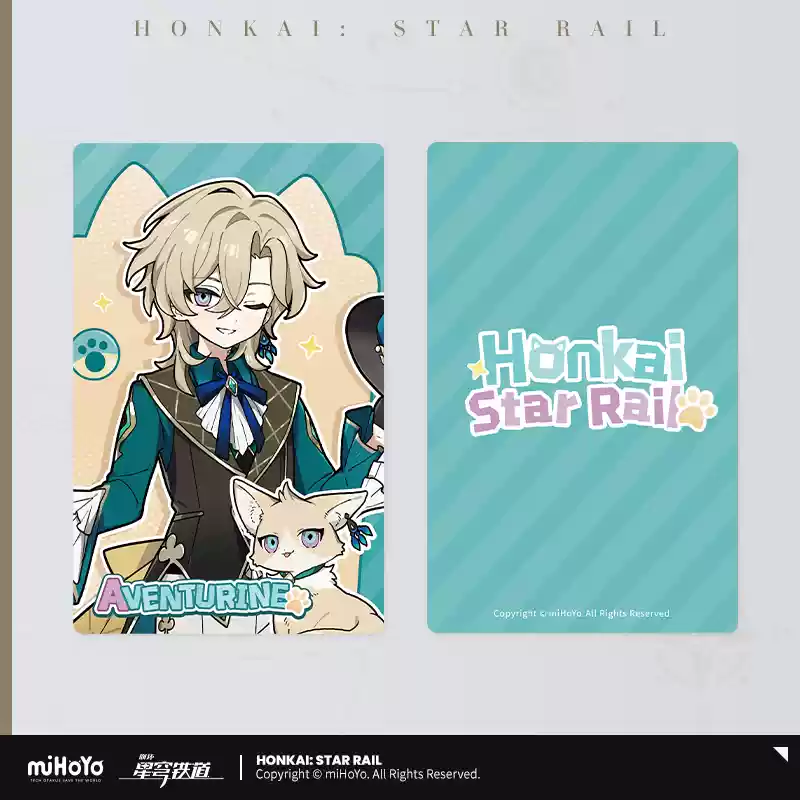 Honkai: Star Rail ★ Little Kitty Collectible Card - Aventurine