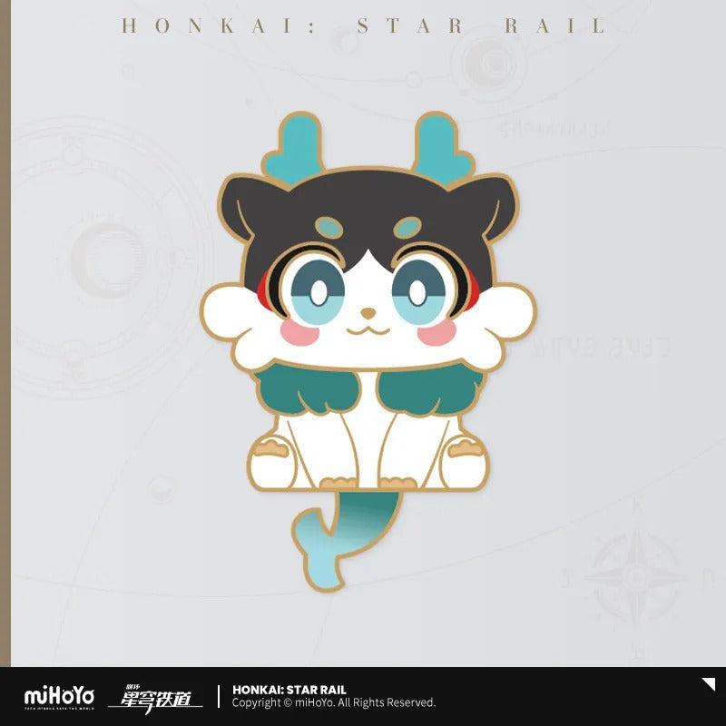 Honkai: Star Rail ★ Awoo Awoo Wobbling Metal Badge - Sated Dragon