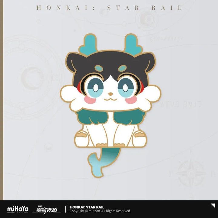 Honkai: Star Rail ★ Awoo Awoo Wobbling Metal Badge - Sated Dragon
