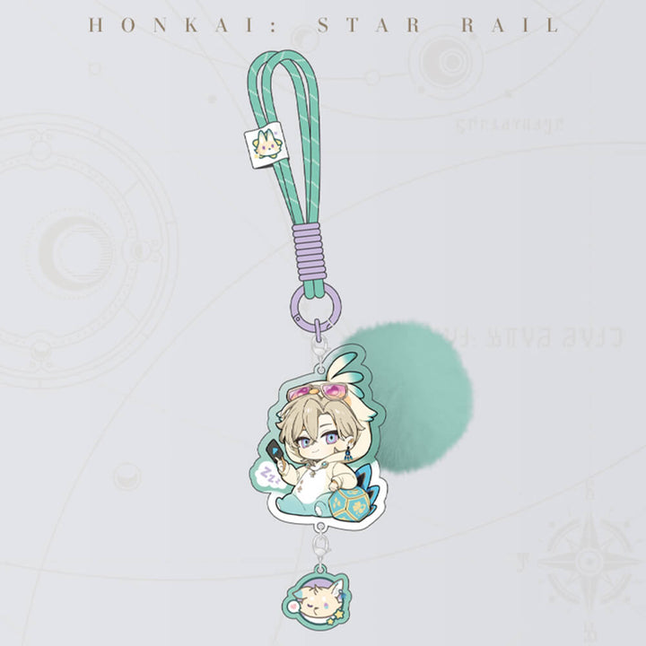 Honkai: Star Rail ★ Boys’ Dormitory Chibi Acrylic Keychain - Aventurine