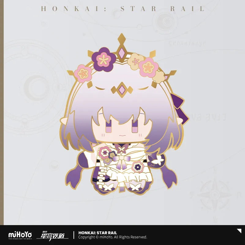 Honkai: Star Rail ★ Chibi Doll Wobbling Metal Badge - Castorice