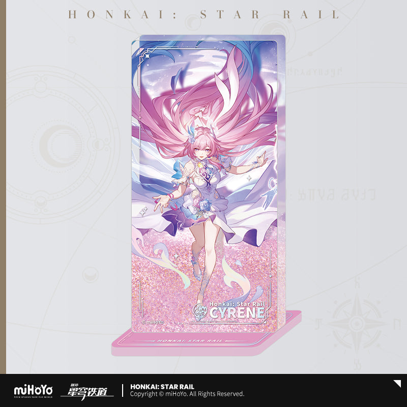 Honkai: Star Rail ★ Character Portrait Glitter Shaker Acrylic Display - Cyrene