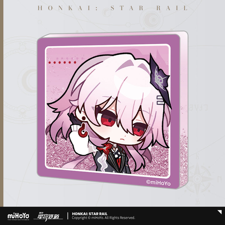 Honkai: Star Rail ★ Pom-Pom Gallery Acrylic Glitter Fridge Magnet - Evernight