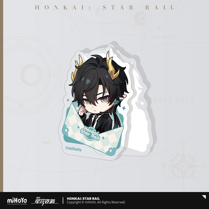 Honkai: Star Rail ★ Medal of the Nameless Acrylic Clip - Dan Heng • Permansor Terrae