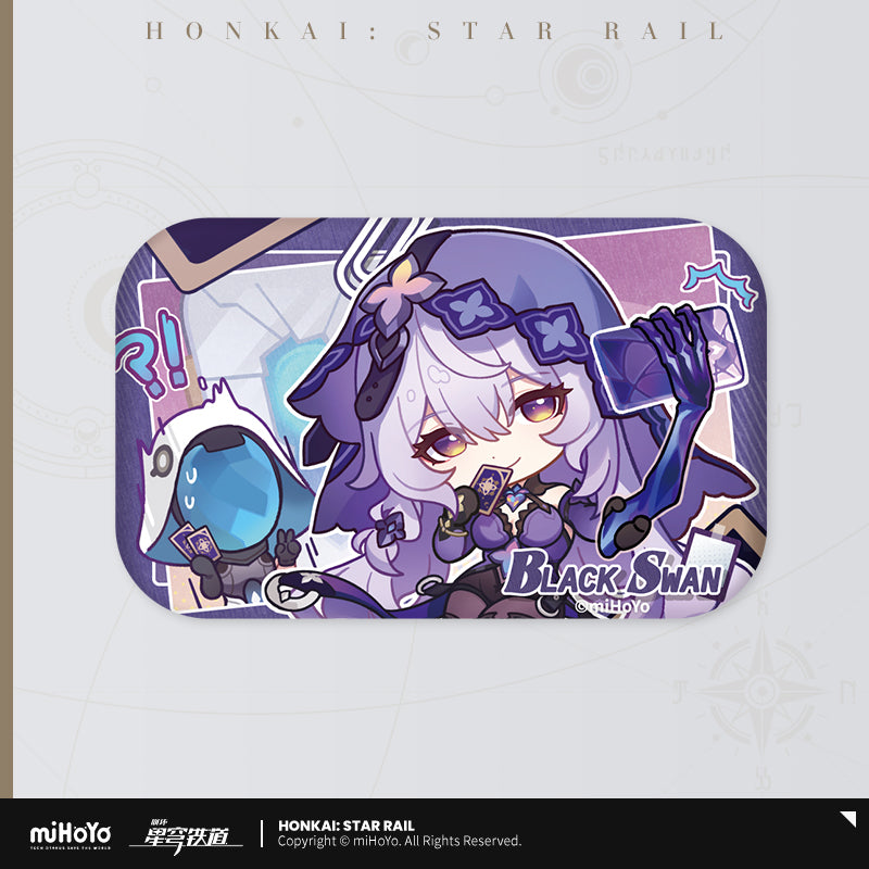Honkai: Star Rail ★ Pom-Pom's Photo Album Tinplate Badge - Black Swan