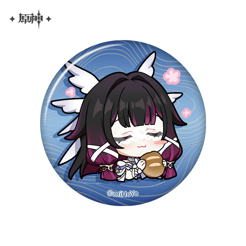 Genshin Impact ★ Chibi Emotes Character Badge - Columbina