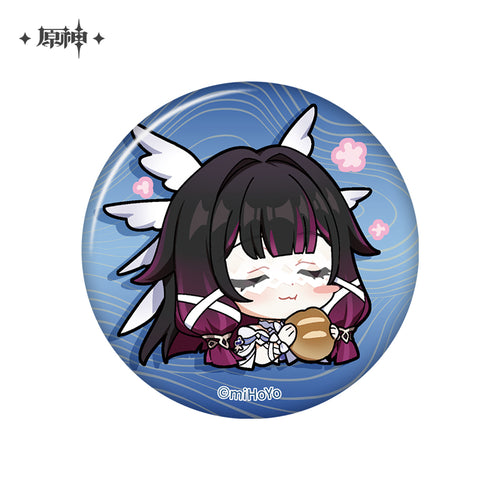 Genshin Impact ★ Chibi Emotes Character Badge - Columbina