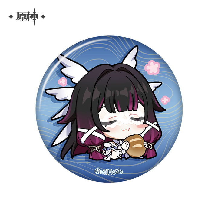 Genshin Impact ★ Chibi Emotes Character Badge - Columbina
