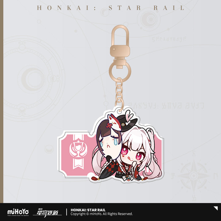 Honkai: Star Rail ★ Pom-Pom Gallery Acrylic Keychain - Sparxie