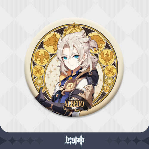 Genshin Impact ★ Character Artwork Badge - Albedo