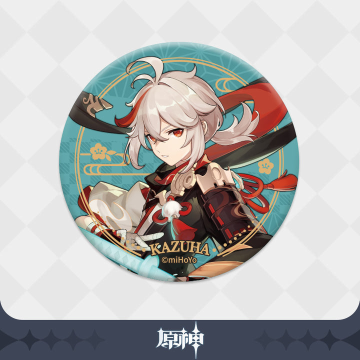 Genshin Impact ★ Character Artwork Badge - Kaedehara Kazuha