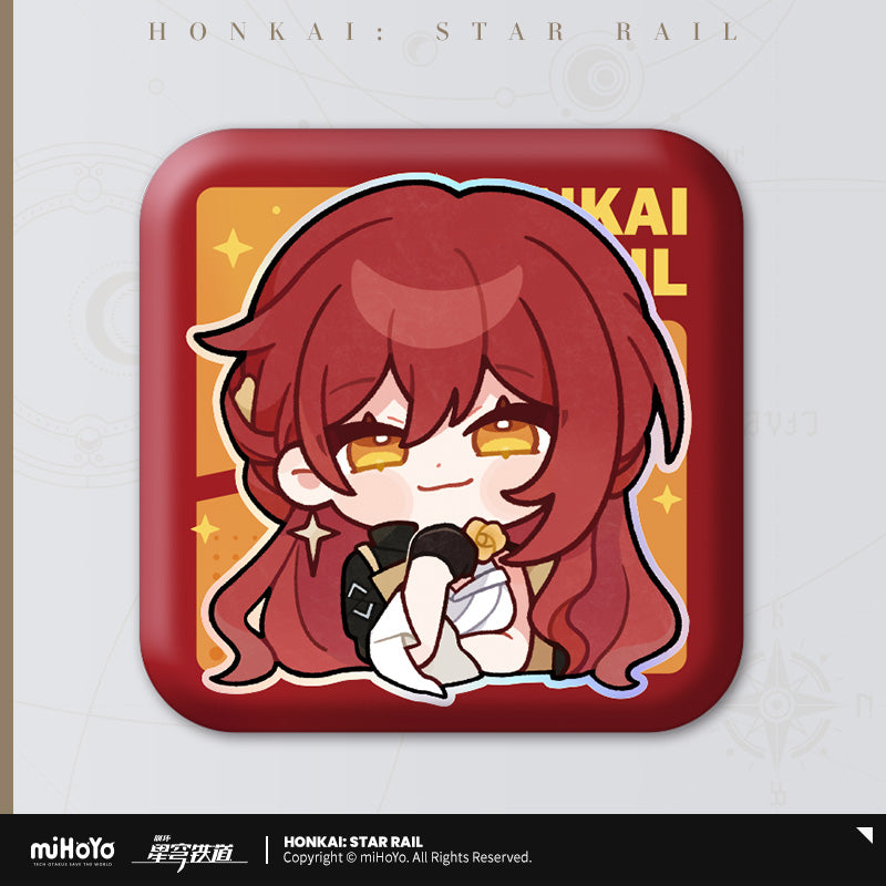 Honkai: Star Rail ★ Pom-Pom Gallery Square Tinplate Badge - Himeko