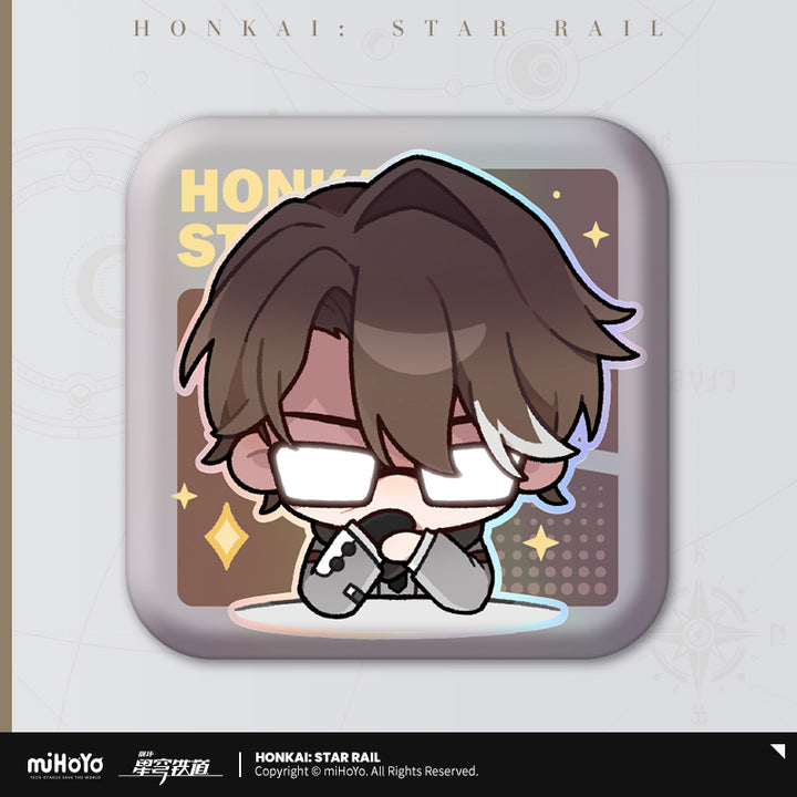 Honkai: Star Rail ★ Pom-Pom Gallery Square Tinplate Badge - Welt