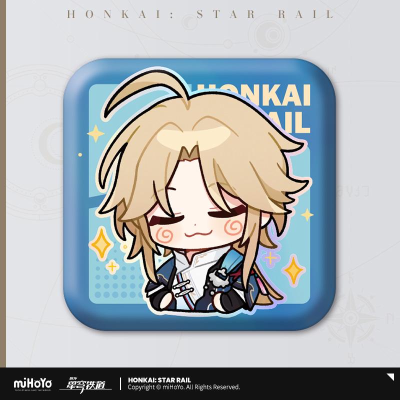 Honkai: Star Rail ★ Pom-Pom Gallery Square Tinplate Badge - Yanqing