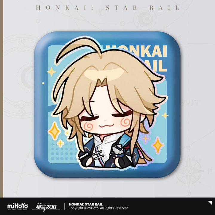 Honkai: Star Rail ★ Pom-Pom Gallery Square Tinplate Badge - Yanqing
